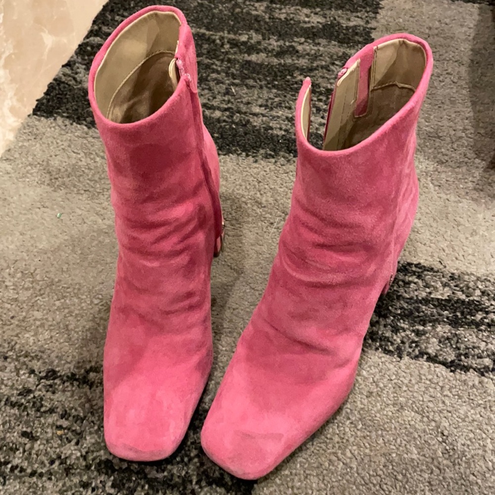 Pink boots